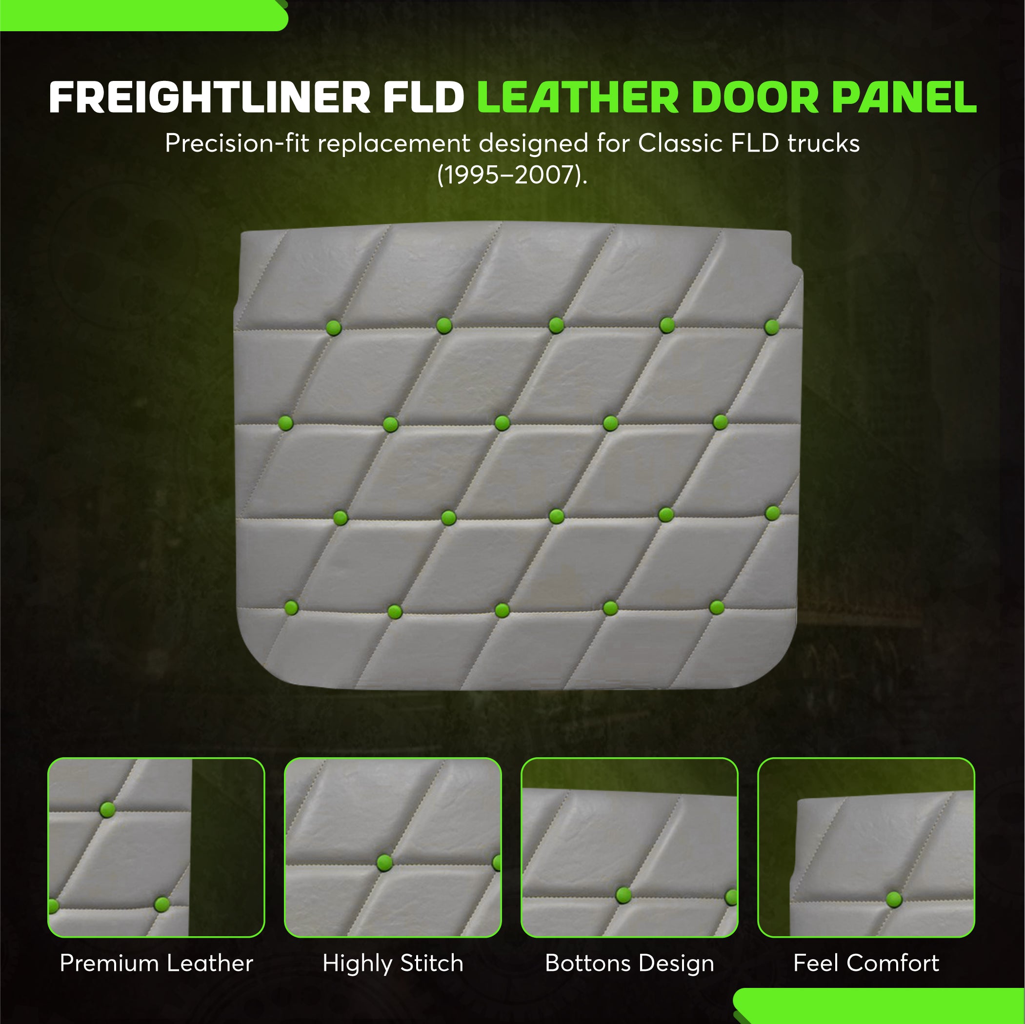 Freightliner Classic FLD Leather Door Panel SET
