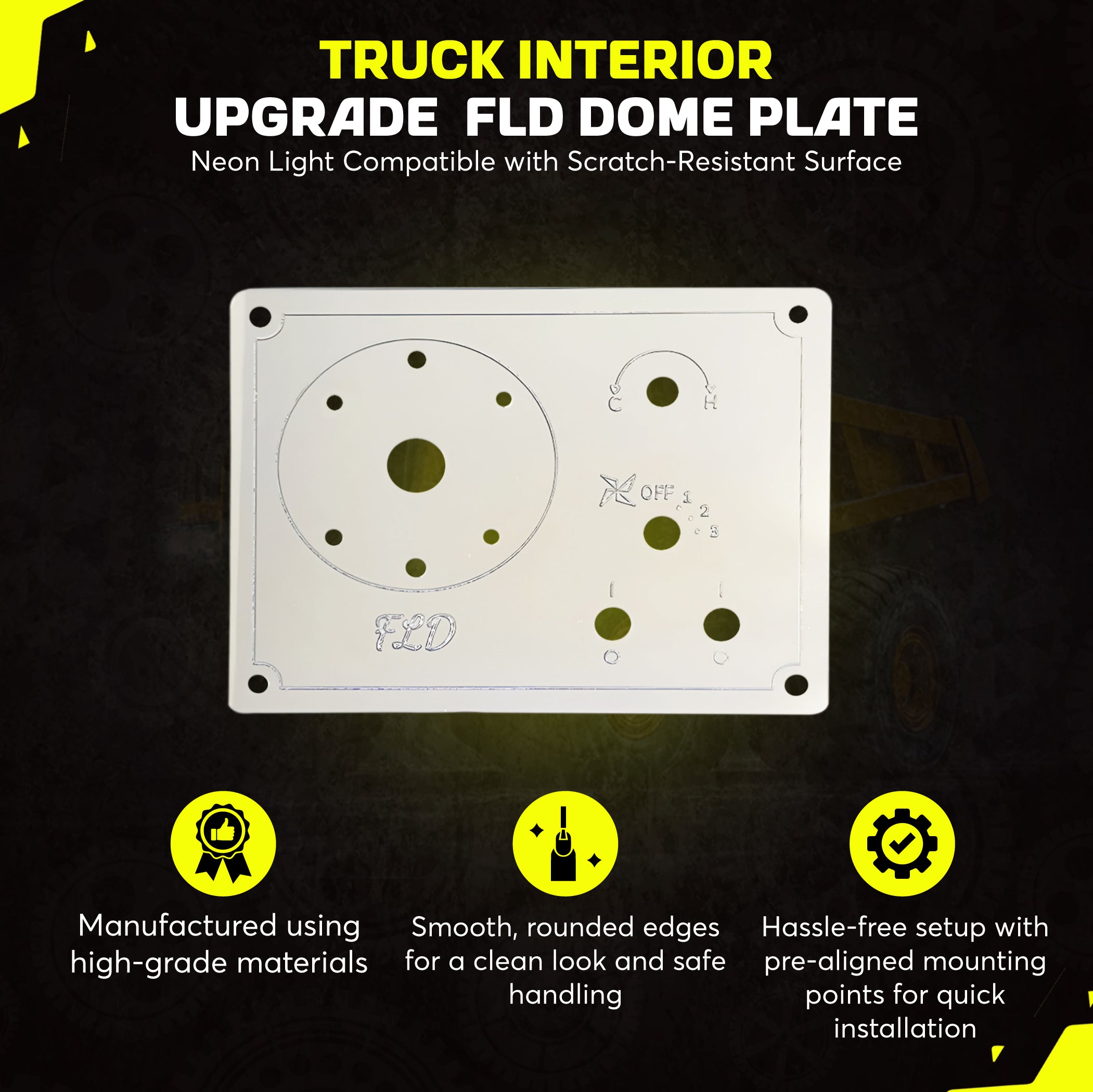 Freightliner FLD Sleeper AC Control Panel Frame
