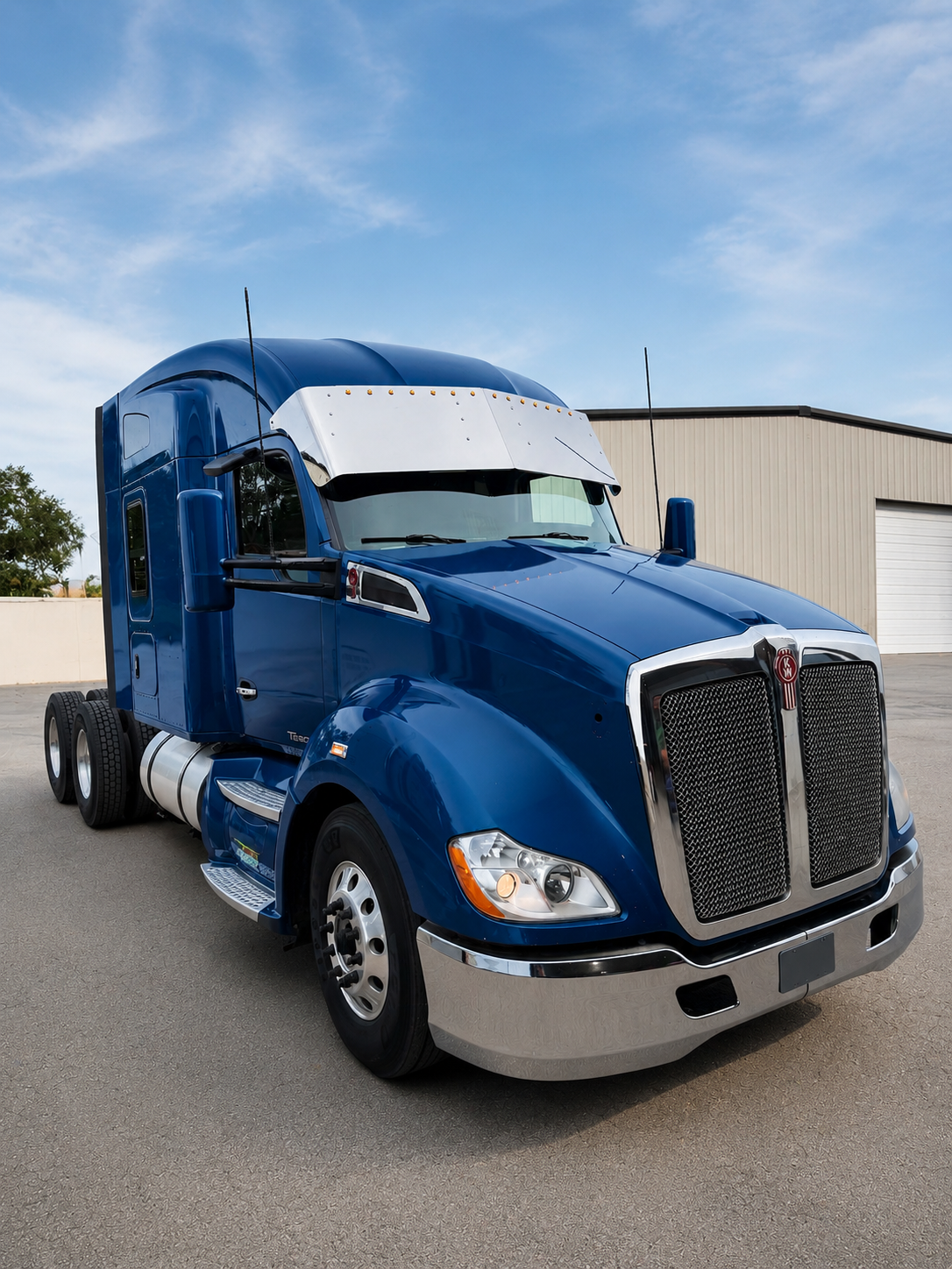 Visor 20 Inch straight compatible with Kenworth T680 Curved Windshield