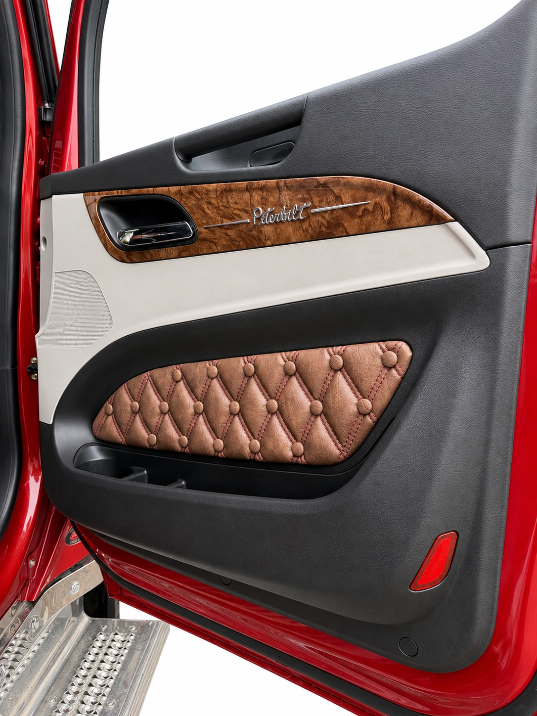 Peterbilt 589-579 Leather over dash and Door Insert Panels Set