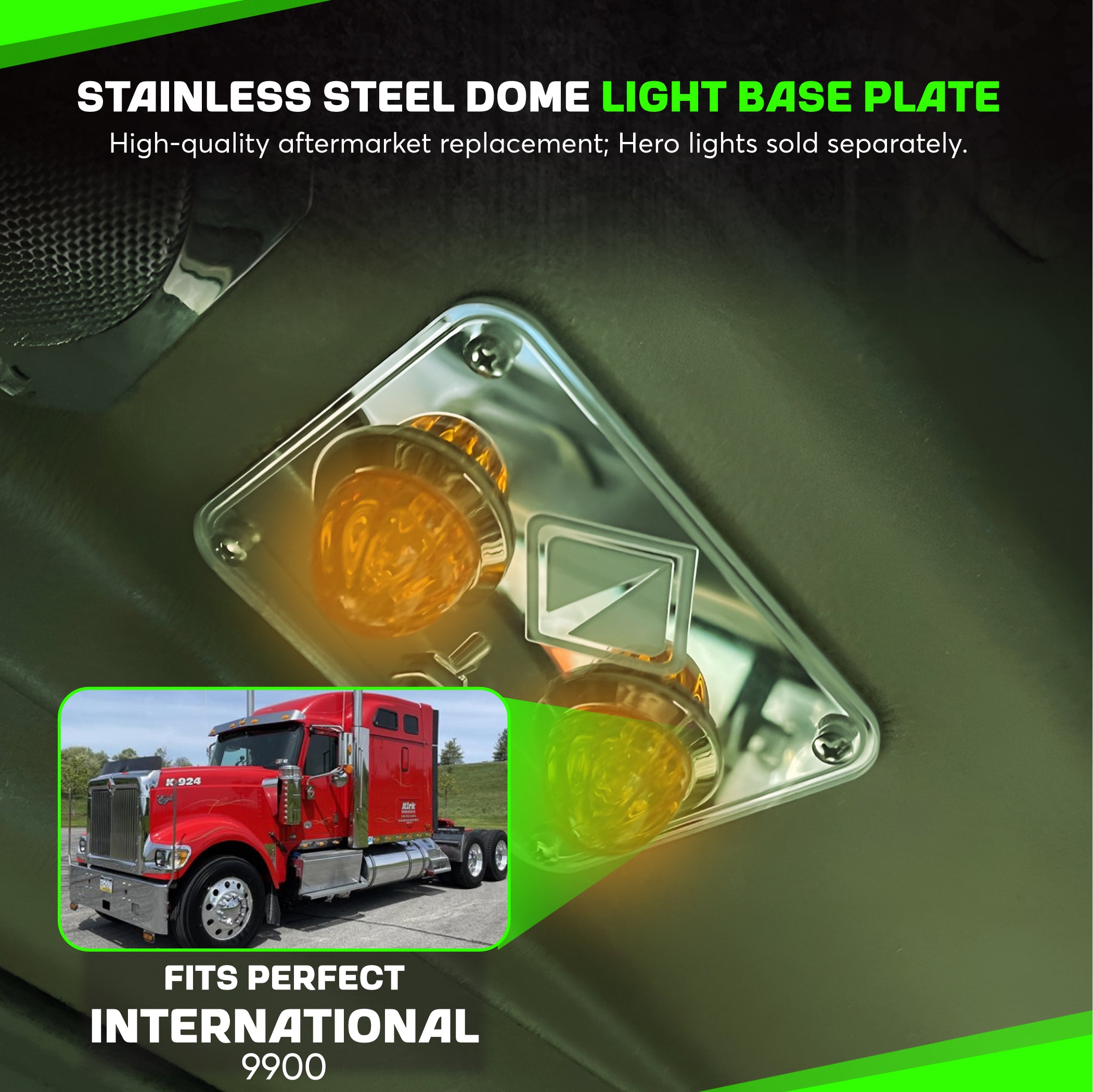 International 9900 Dome Lights Exact fit