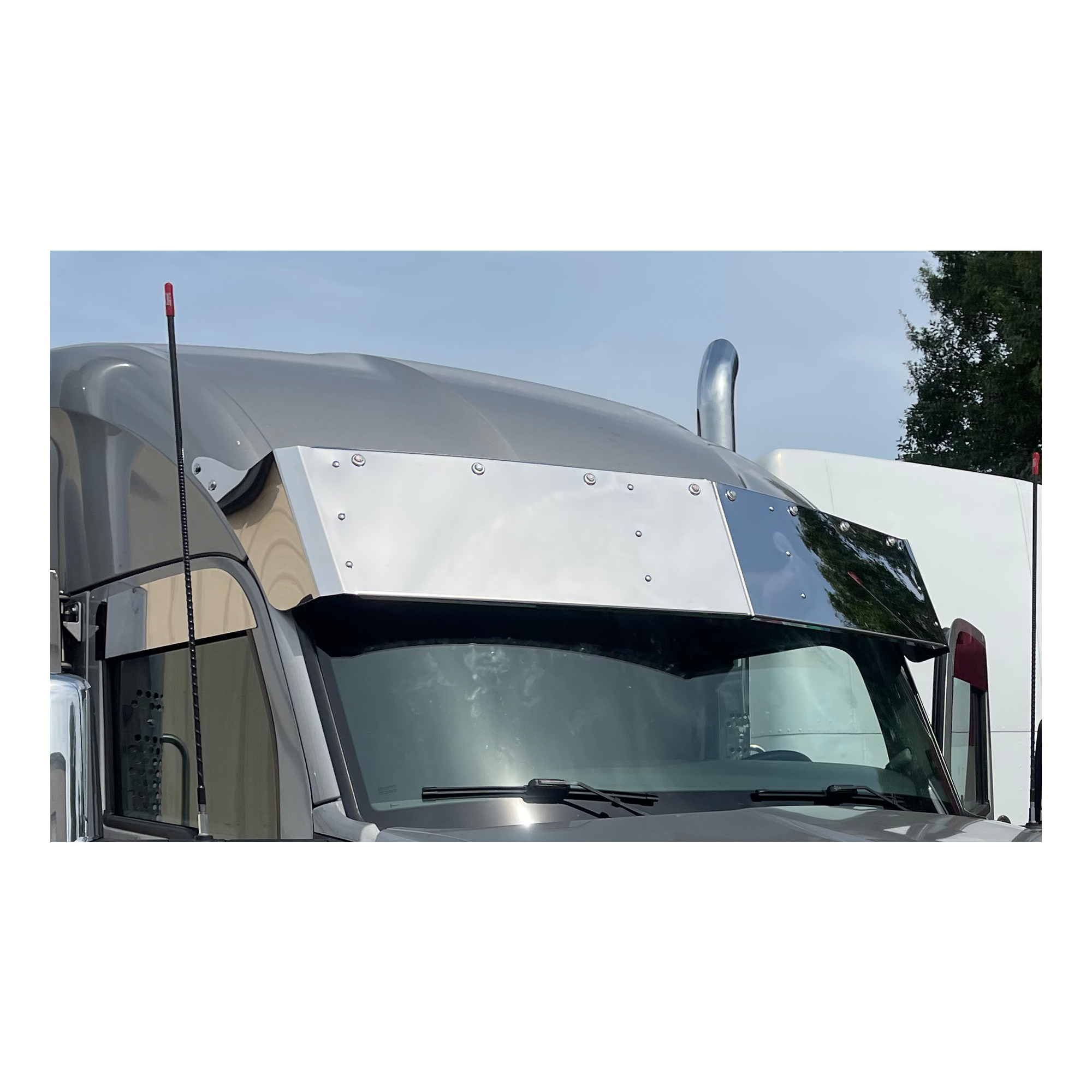 Kenworth T680 Visor 13 Inch Drop For Kenworth T680 Curved Windshield