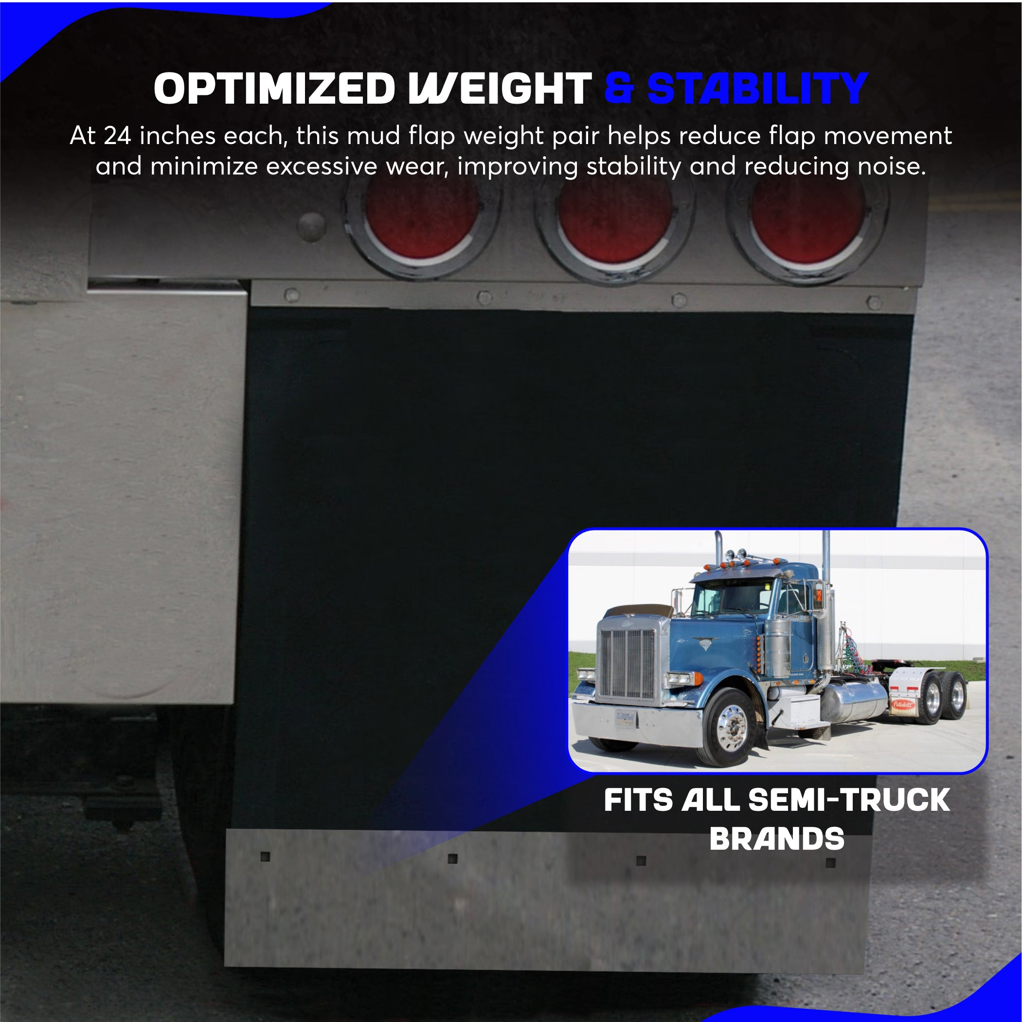 Top Flap Accent Stainless Steel Trims 5 X 24 Inches Pair Universal Fit