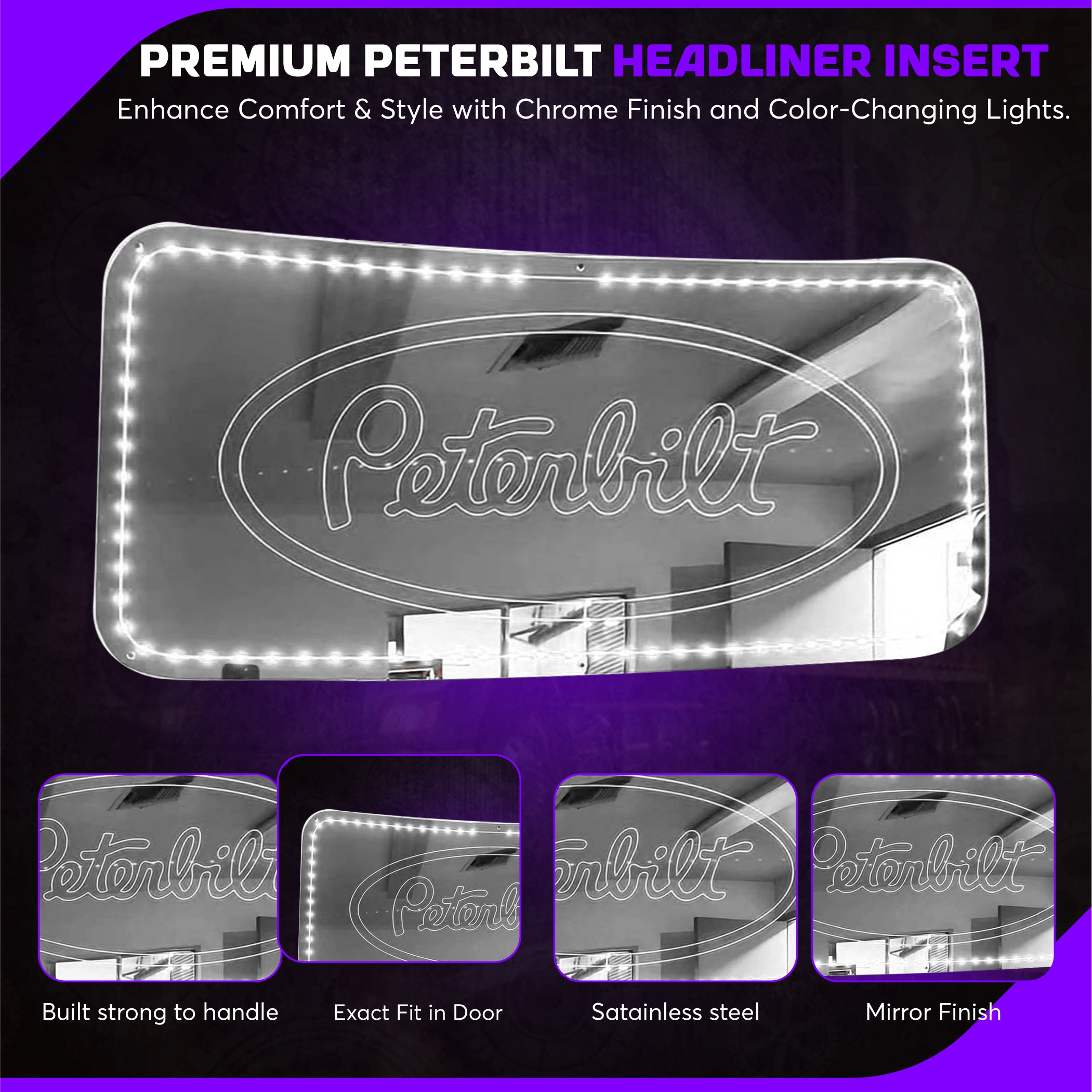 Peterbilt 386, 388, 389 Headliner Insert