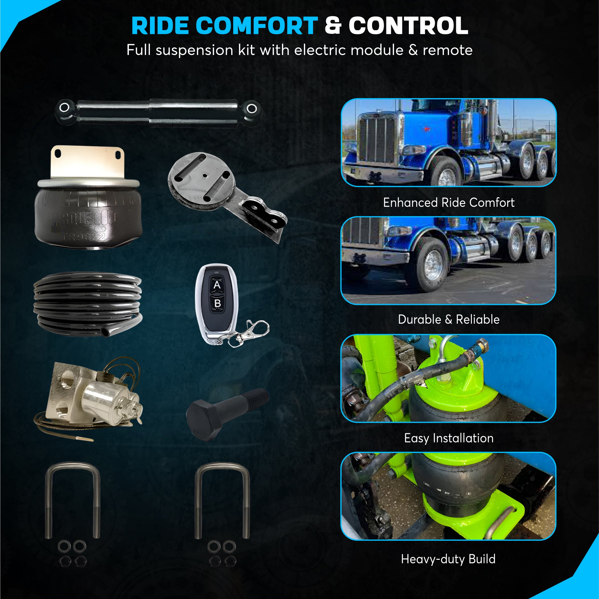 Peterbilt 386 Air Ride Kit