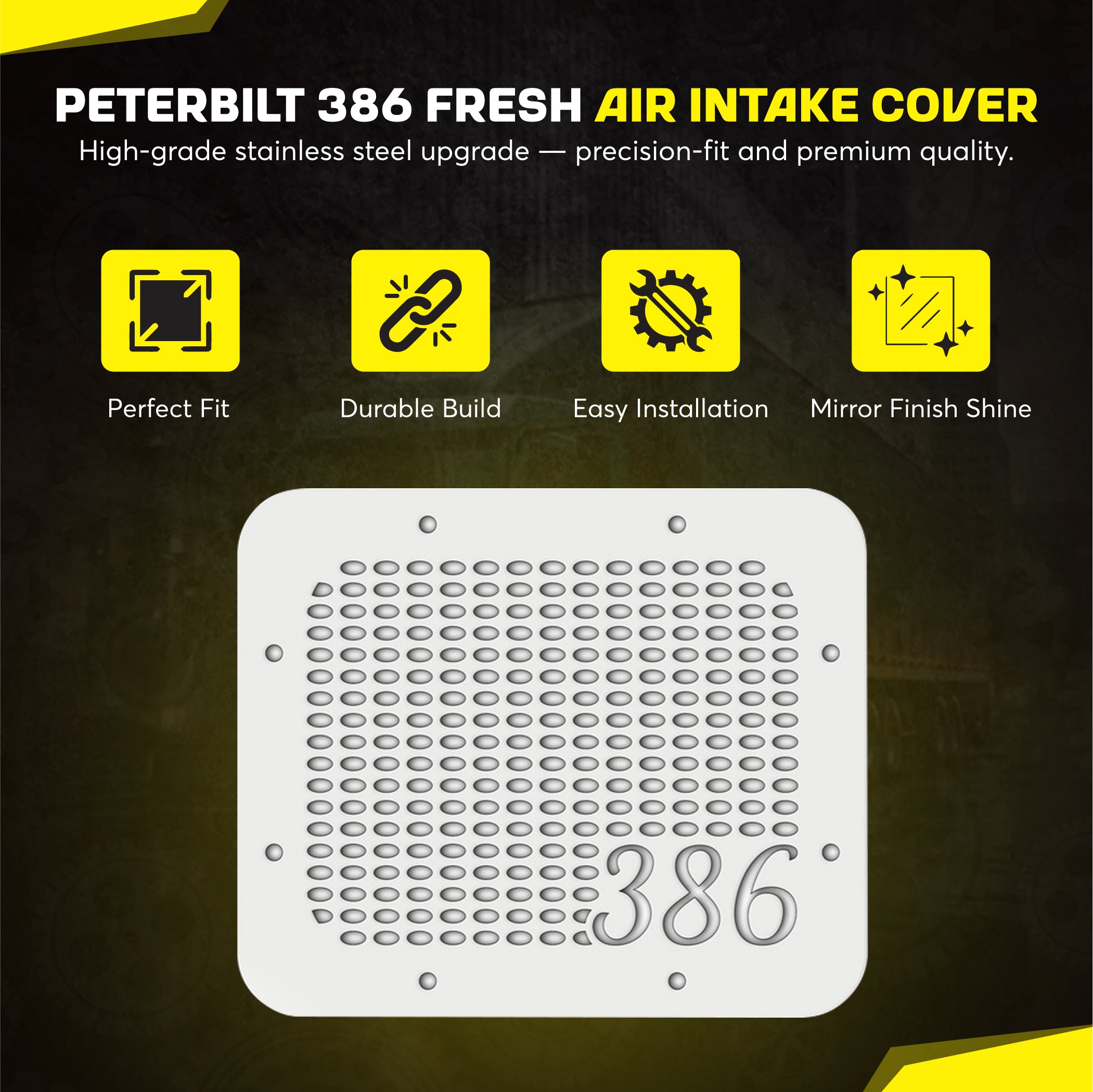 Peterbilt 386 Fresh Air Intake Cover