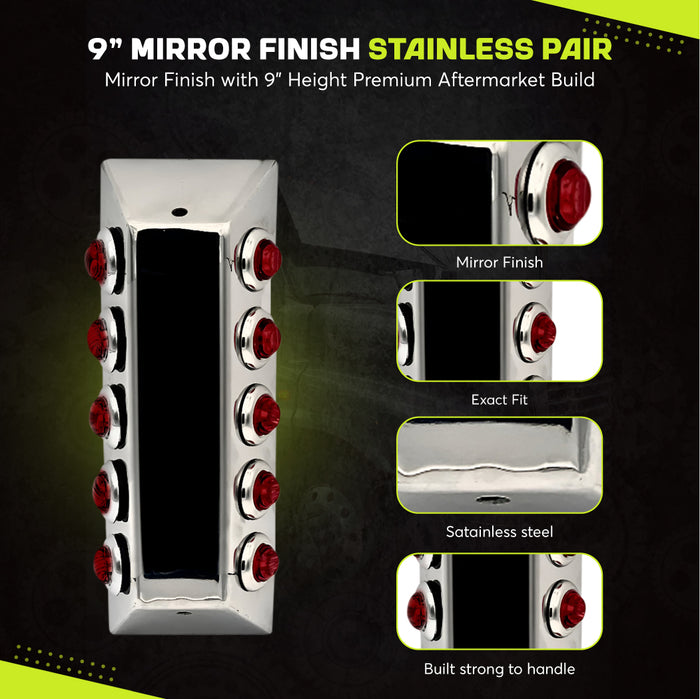 Switchblade Light Bars Set 9 Inches Universal Fit
