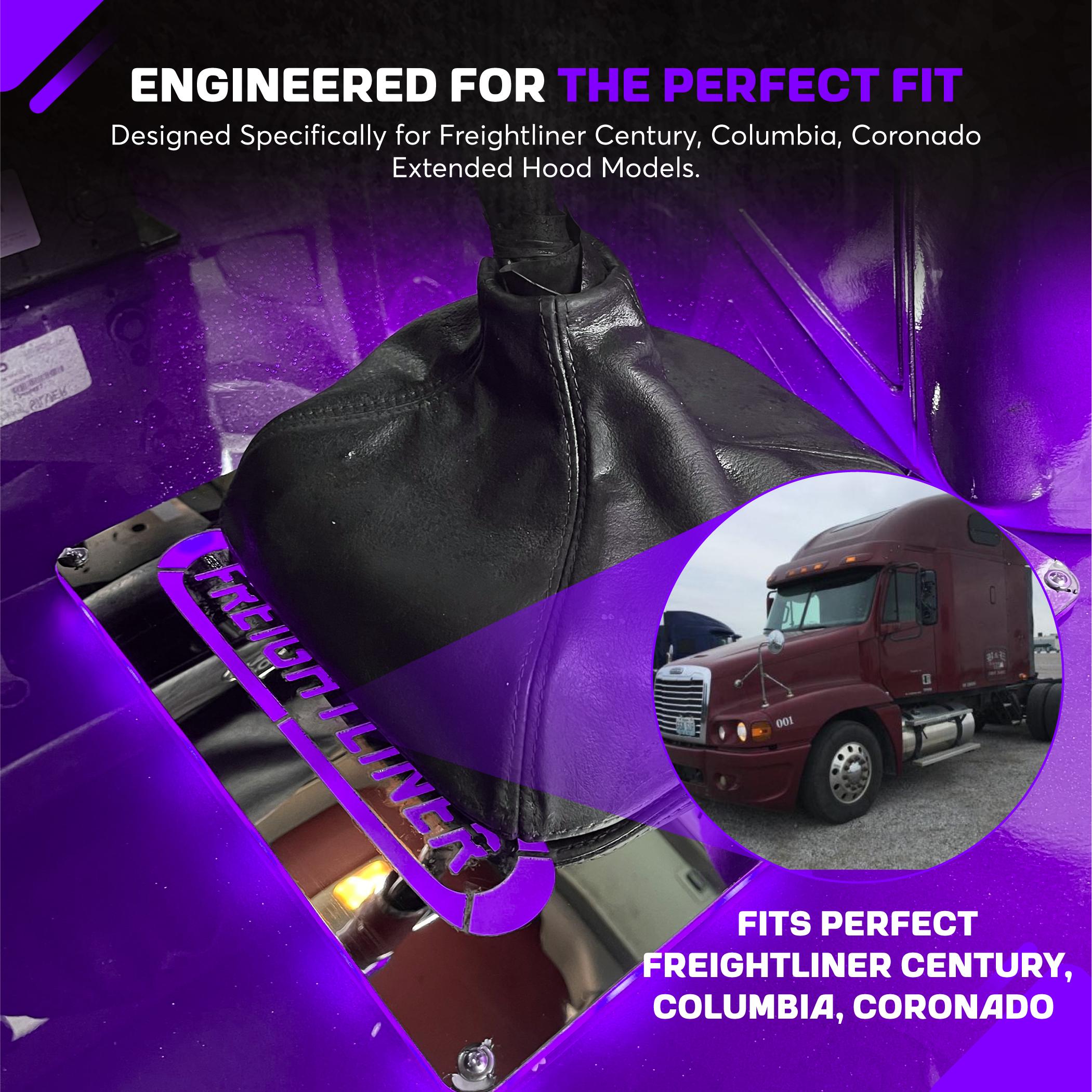 Freightliner Century, Columbia, Coronado Stainless Steel Shifter Boot Trim/ LED LIGHTS OPTION AVAILABLE