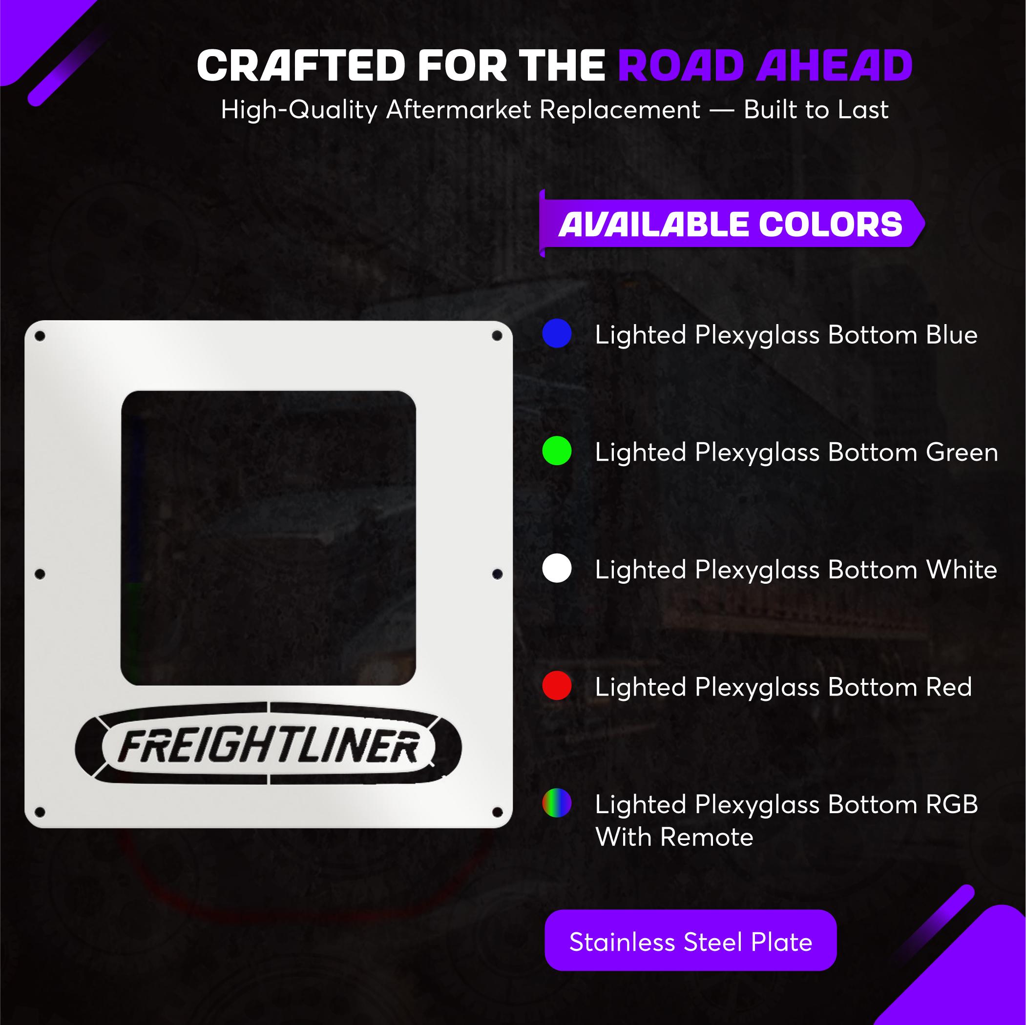 Freightliner Century, Columbia, Coronado Stainless Steel Shifter Boot Trim/ LED LIGHTS OPTION AVAILABLE