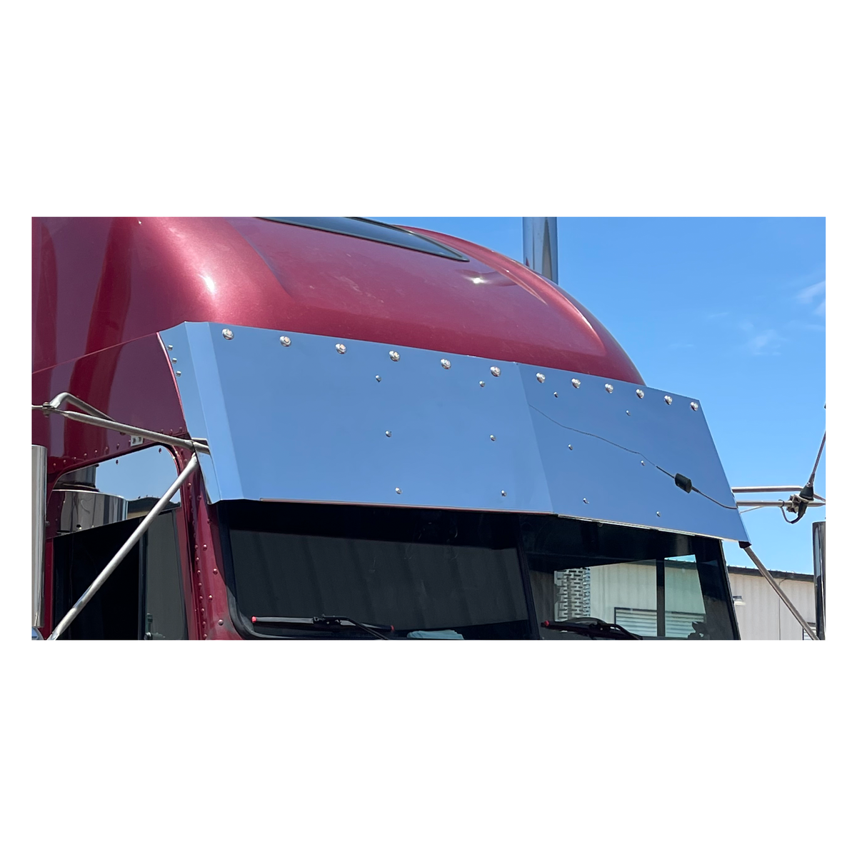 Freightliner Classic Visor 18 inches Stainless Steel