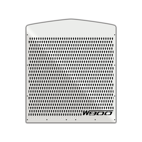 Diamond Laser Cut Stainless Steel Extended Hood Grill compatible with