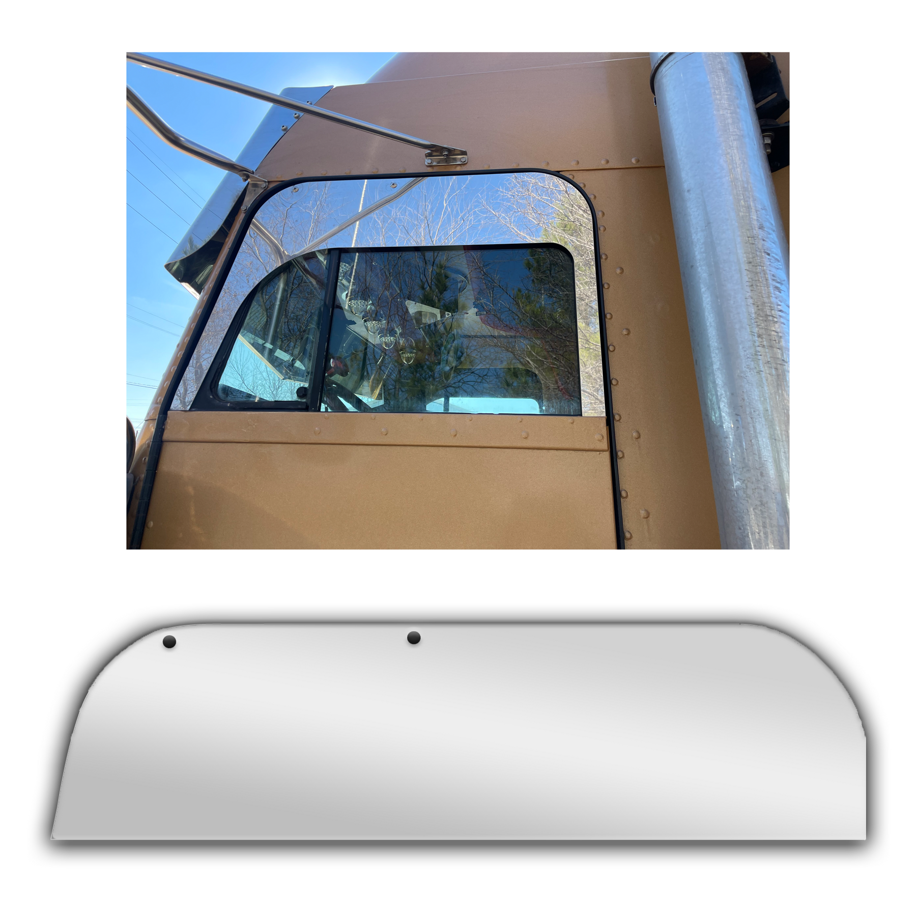 Freightliner Classic Window Chops 8 Inch Set