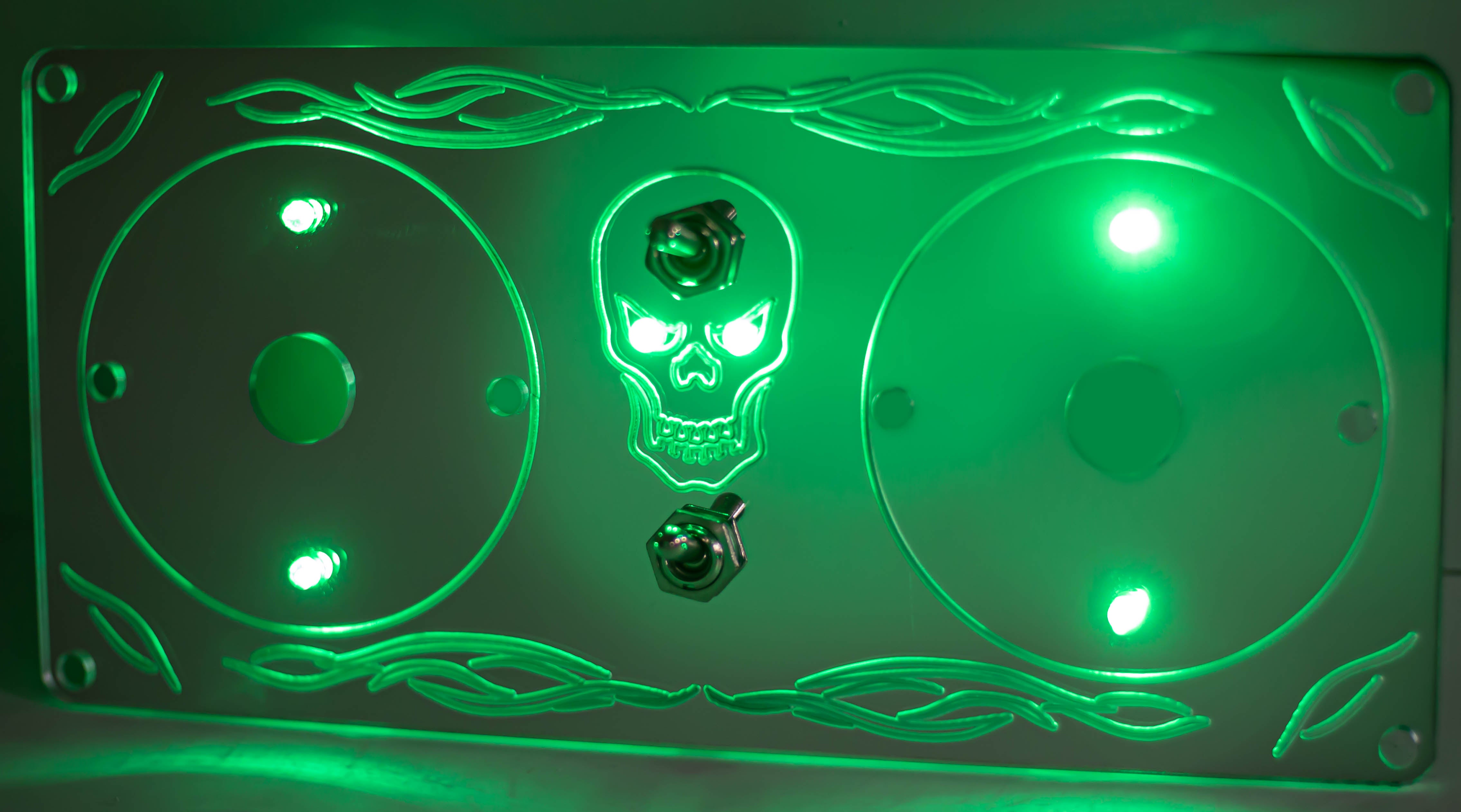 Peterbilt 389 379 Dome Lights Skull Style