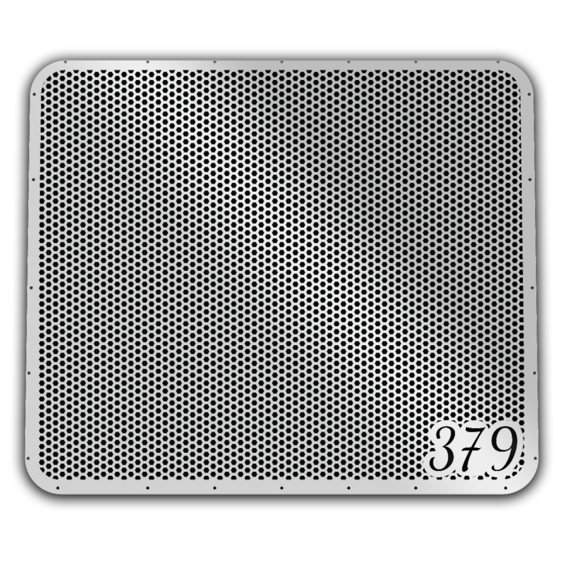 Peterbilt 379 Stainless Steel Hex Hood Grill