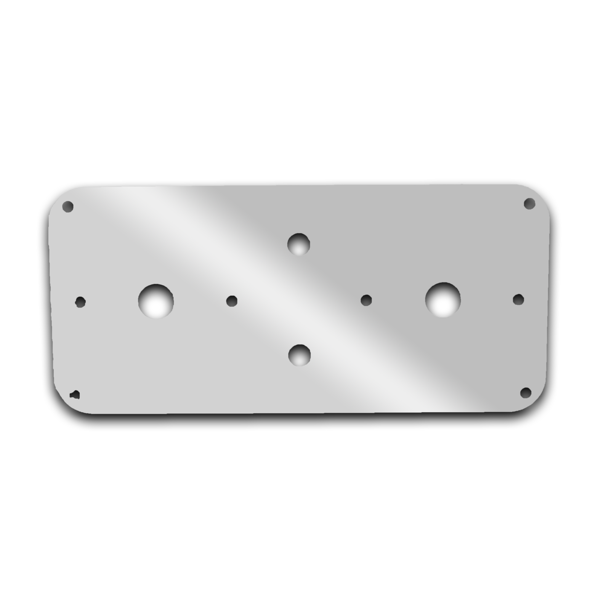 Peterbilt 379 389 Stainless Steel Dome Lights Plate