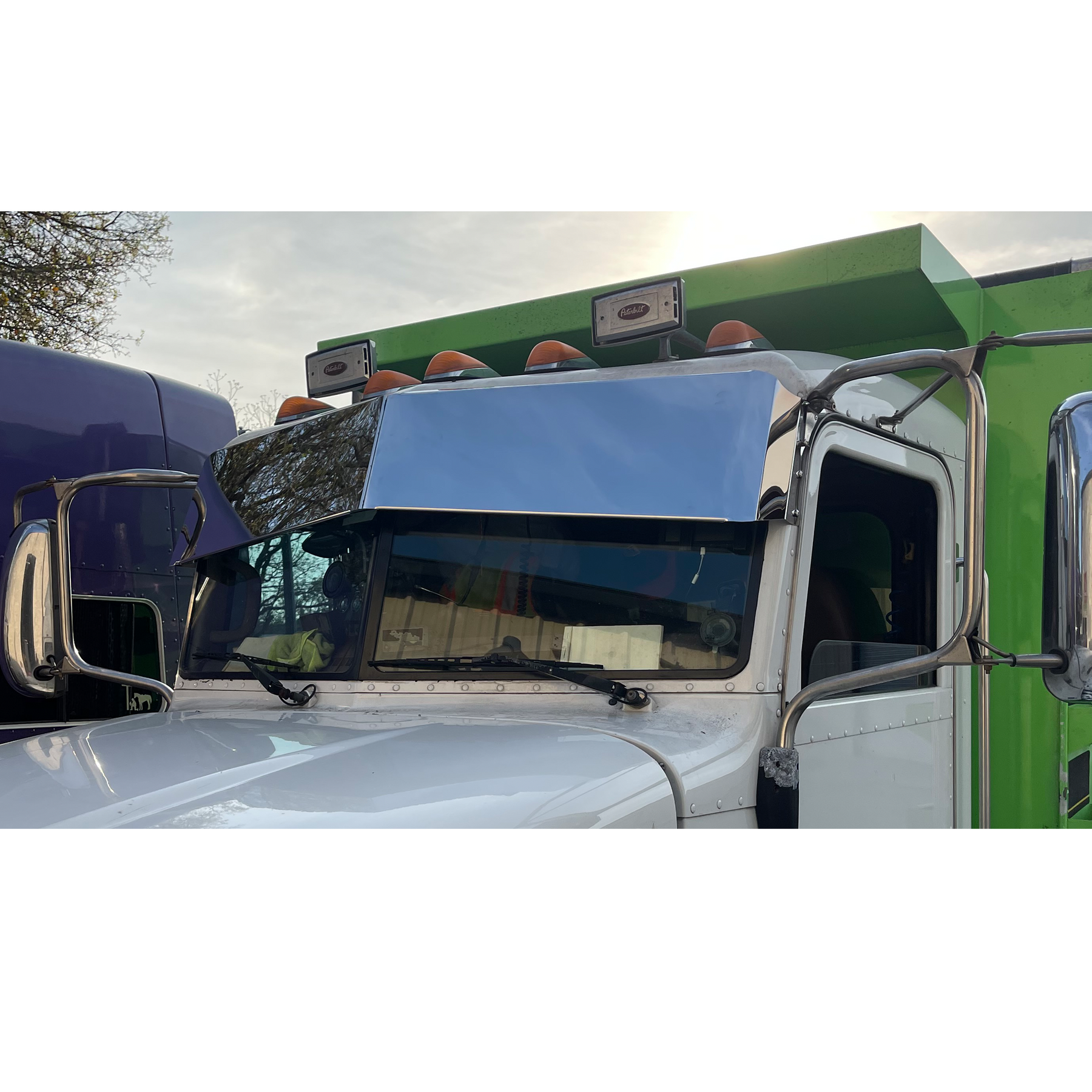 Peterbilt 389 window visor deals